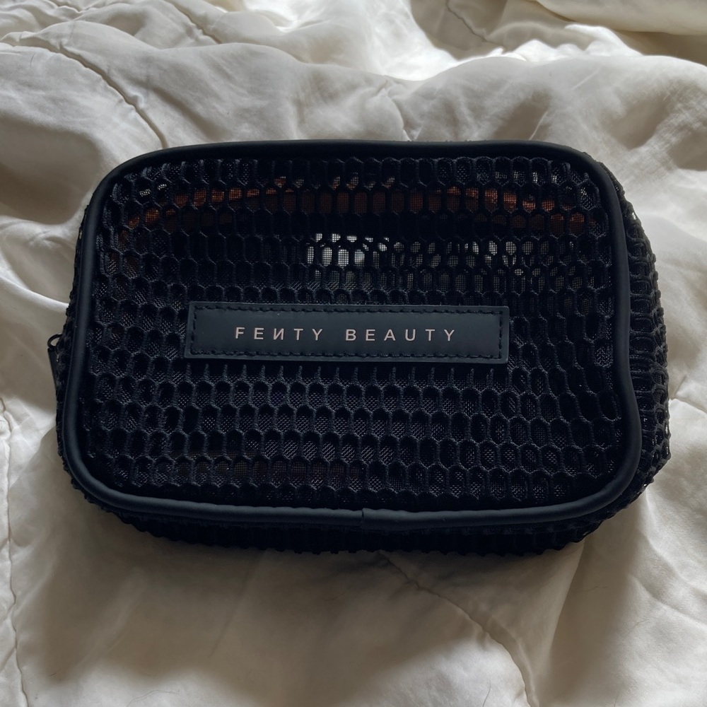 Fenty Beauty Black Mesh Cosmetic Case